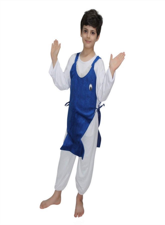 كاكو فانسي دريسيس زي سمكة قرش من البوليستر من كاكو - أزرق، مقاس 5-6 سنوات، للأولاد والبنات - Image 2